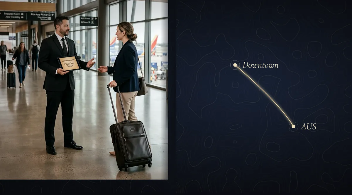 Austin-Bergstrom airport arrivals curb
